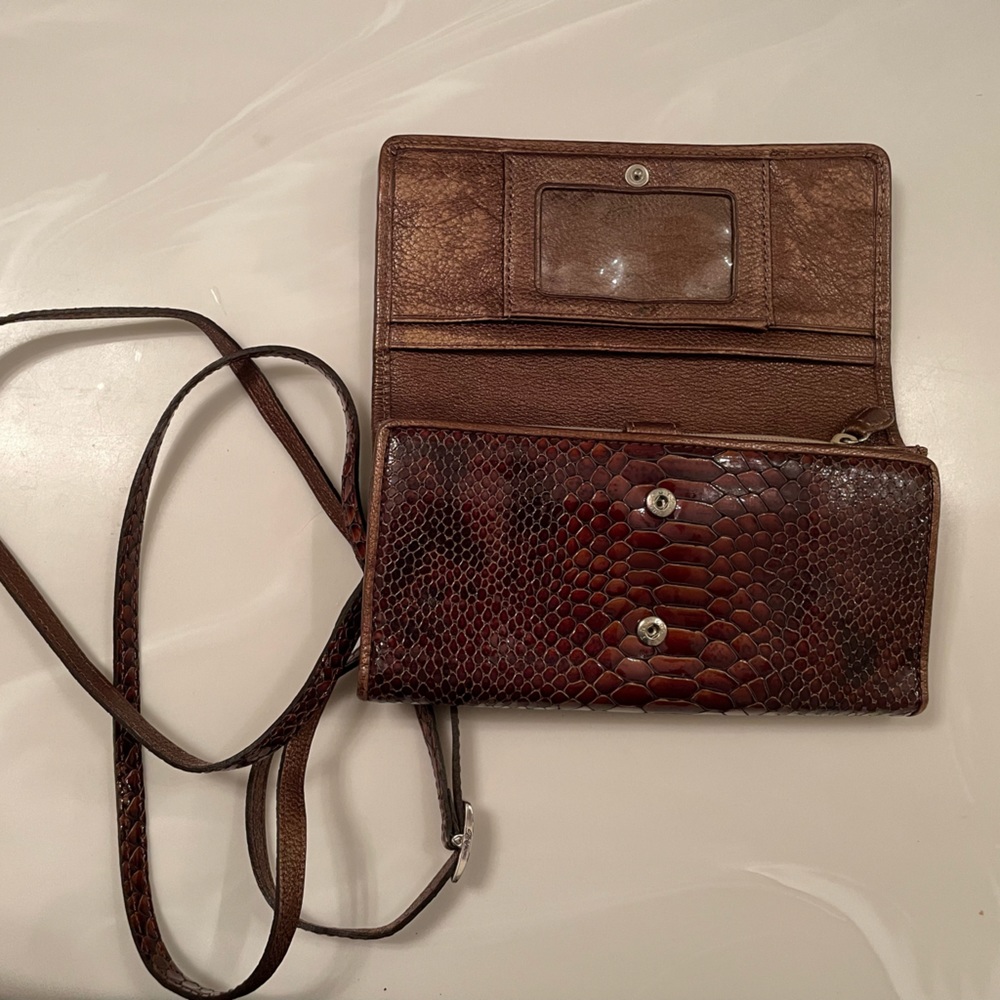 Super Cute Python Embossed Wallet Crossbody - image 2